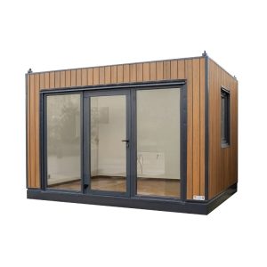 Bureau de jardin 12 m2 façade aspect bois