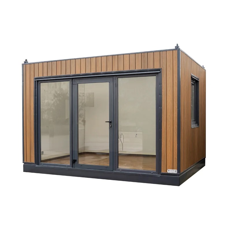Bureau de jardin 12 m2 façade aspect bois